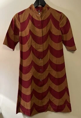 Vestido MARIMEKKO vintage años 60 abotonado talla pequeña Foto 1 de 4