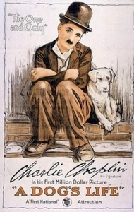 A DOG'S LIFE MOVIE POSTER Charlie Chaplin HOT VINTAGE 1 - Picture 1 of 1