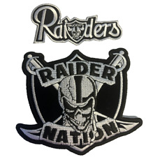 2 PACK Las Vegas / Oakland Raiders Patch (US MADE) Iron On/ Sew Embroidery