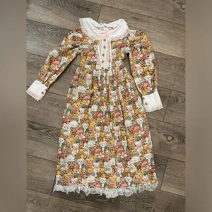 Vintage Bear children’s dress costume frill lace hand made - Picture 1 of 11