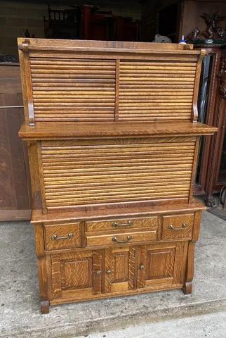 VICTORIAN OAK DENTAL CABINET Cover