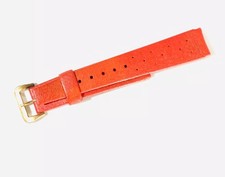 Vintage Red Tropic Star Watch Strap 18.mm  SWISS MADE Gold Tone Buckle(533M)