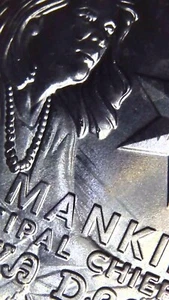2022 P Wilma Mankiller 25c Error Unc. “New Discovery”(Rev Feeder Finger Error) - Picture 1 of 5