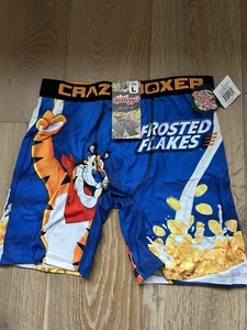 CRAZY BOXER Kellogg's Frosted Flakes Tony Tiger Colorful Boxer Briefs Mens Large - Picture 1 of 2