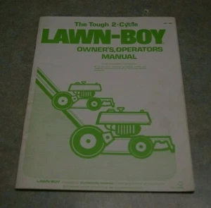 VINTAGE 2 CYCLE LAWN BOY DEALER LAWN MOWER OWNERS OPERATOR'S MANUAL - Picture 1 of 12