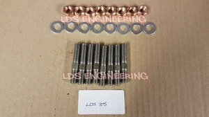 VW Golf mk2 1.6 1.8 + GTI 8v + 16v 1984 to 1991 Exhaust stud + Nut kit / set - Picture 1 of 1