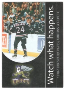 1998-99 Grand Rapids Griffins IHL Hockey Schedule !!! Spartan - Picture 1 of 2