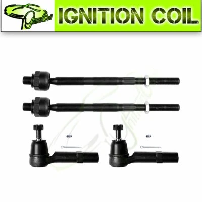 Fits 2007-2010 Saturn Outlook 4PC Front Inner & Outer Tie Rod End Links Kit - Image 1 of 4