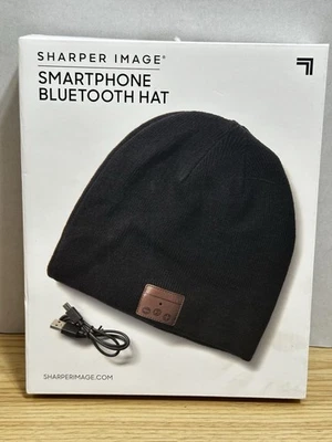Sharper Image Smartphone Bluetooth Hat Black - BRAND NEW IN BOX - Image 1 of 3