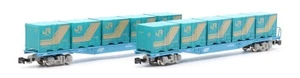 PRMLOCO 'Z' GAUGE 2004 KOKI 104 18D CONTAINER 2-CAR SET - Picture 1 of 4