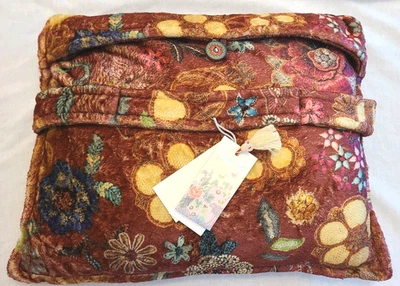 NWT JOHNNY WAS GRAND CANAL TRAVEL BLANKET 68X53 REVERSIBLE FLEECE BAG CANEL - Image 1 of 4