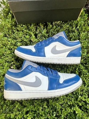 Talla 8m 9.5w - Jordan 1 Low True Blue Cement Foto 1 de 4