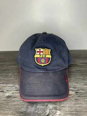 Vintage Y2K Team Nike FCB Barcelona Soccer Futbol Strapback Hat - Image 1 of 4