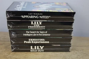 Lot 5 Lily Tomlin VHS -The Search for Signs of Intelligent Life in the Universe - Imagen 1 de 9