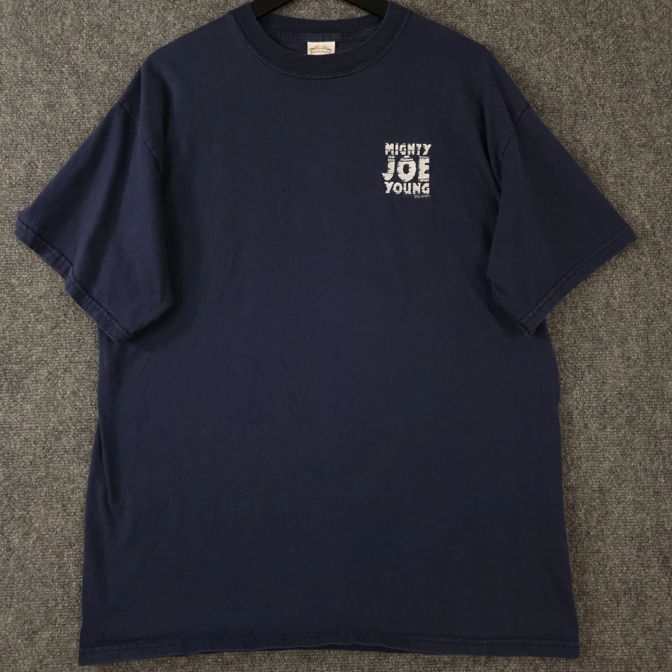 Camisa De Colección Mighty Joe Young Para Hombres XL Azul Película Promo Camisa Disney Camiseta Años 90 Foto 1 de 4