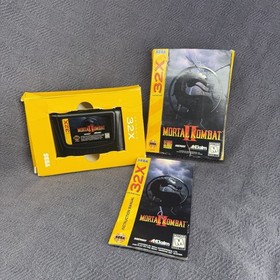 Mortal Kombat II Sega 32X CIB Complete in Box Game w/ Manual & Cartridge T-8101B