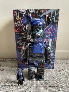 MEDICOM TOY Bearbrick x Jean-Michel Basquiat #7 Be@rbrick 400% - Neuf - Foto 1 di 10