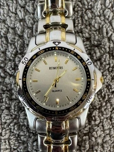 Rumours Men's Quartz Watch 38mm Round Two Tone Stainless Steel With New Battery! - Picture 1 of 6