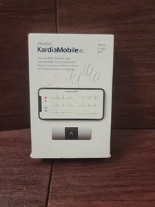 AliveCor AC-019-NUA-A KardiaMobile 6L Personal EKG Heart Monitor iPhone/android - Picture 1 of 3