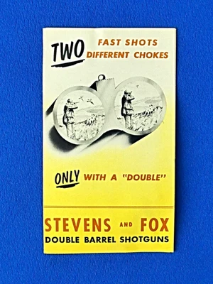 Folleto desplegable publicidad escopeta vintage SAVAGE STEVENS 311 530 FOX B Foto 1 de 4
