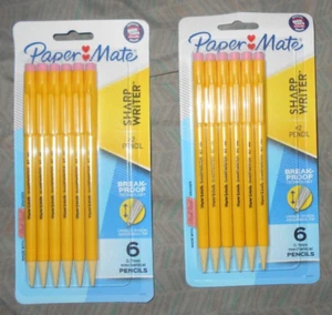 Paper Mate Two Packs Of 6 Each #2 Break Proof Pencils - Picture 1 of 1
