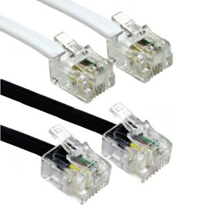 RJ11 to RJ11 Telephone Cable ADSL Router Landline Lead For BT SKY Broadband Lot