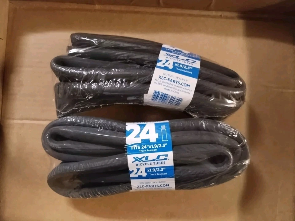 XLC (1 Pair) 24" x 1.9-2.3" Schrader Valve 35mm Bicycle Inner Tube  - Image 1 of 1