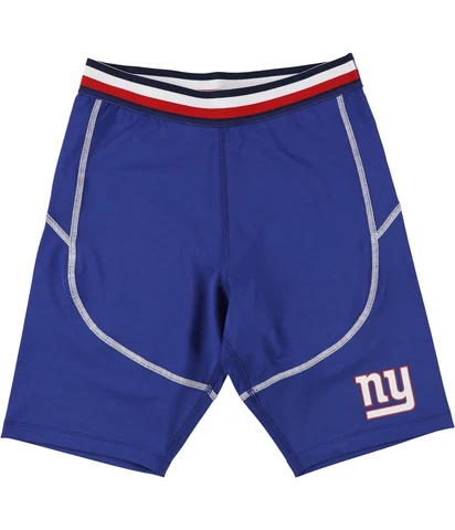 Tommy Hilfiger Womens New York Giants Athletic Compression Shorts, Blue, Small Cover