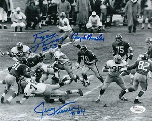 1962 PACKERS Jerry Kramer Fuzzy Dowler signed 8x10 photo JSA AUTO Championship - Picture 1 of 2
