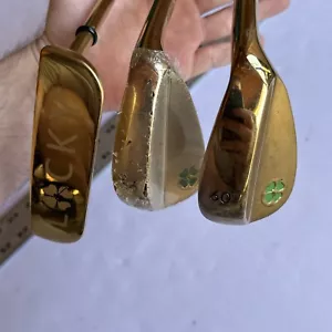 Lucky Golf Forged Gold 56* (New) & Used 60* Lob Wedge and Putter - $450 MSRP! - Picture 1 of 20