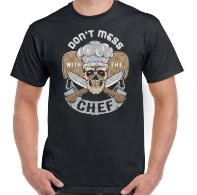 Don'T Mess With The Chef Mens Funny Cooking T-Shirt BBQ Fathers Day Baking Top - Image 1 of 4