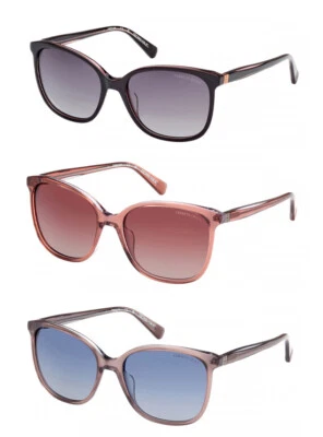 Óculos de sol Kenneth Cole New York polarizado feminino olho de gato biodegradável KC7265 - Imagem 1 de 4