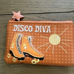 Wallet Photo ID Credit Card Change Purse Zipper Pouch 5" Star Dance Skating - Picture 1 of 11