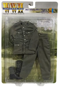 Dragon WWII Uniform Set M43 Field Blouse Private Schutze for 1/6 Figure NEW 1999 - Picture 1 of 2