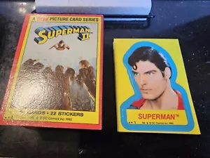 1980 Topps Superman II Complete 88 Card Set #1-88 & Sticker Set (1-22) - Picture 1 of 4