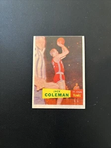 1957 Topps Basketball #70 Jack Coleman sehr guter Zustand ex schöne Ecken - Bild 1 von 3