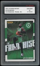 JAYLEN BROWN 2022-23 PANINI INSTANT THE FRANCHISE 1ST GRADED 10 NBA CARD CELTICS