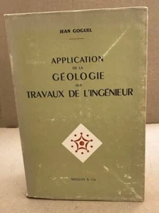 Application de la géologie aux travaux de l'ingénieur | Goguel Jean | Bon état - Imagen 1 de 1