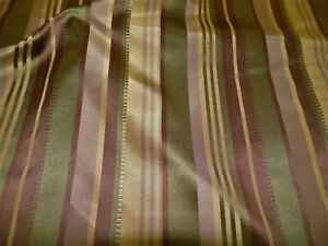 Fabric Robert Allen Beacon Hill Satin Ribbon Moss Green 100% Silk Drapery JJ17