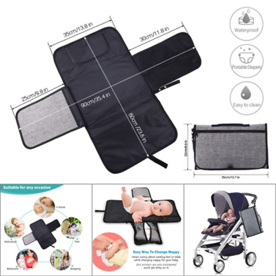 Newborn Baby Portable Foldable Washable Travel Nappy Diaper Play Changing Mats • 9.99£