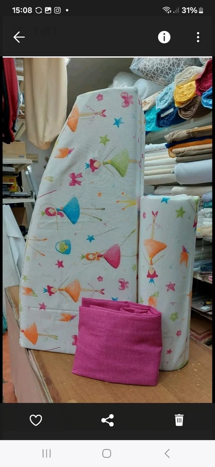 completo cuscini per letto a ponte o cassettone disegno Fatine - Immagine 1 di 1