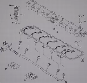 INTERNATIONAL DT466E VALVE COVER GASKET 1842380C95 DT570 VALVE COVER GASKET - Picture 1 of 2