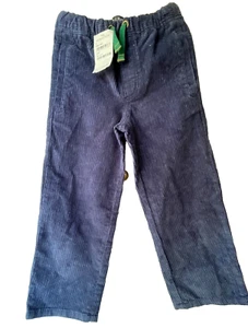 Mini Bode Pants Boy's 5Y Blue Corduroy Jogger Pant Drawstring Elastic Waist - Picture 1 of 8