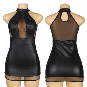 Erwachsene Nachtwäsche Nachtwäsche Reife Frauen Leder Plus Luxus Reizwäsche Erotik - Bild 1 von 9