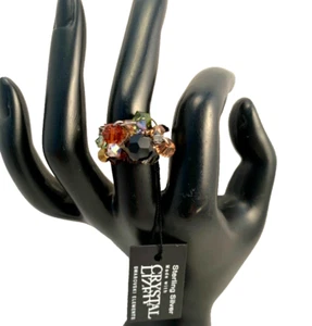 Swarovski Crystal Ring 925 Sterling Silver Thailand sz 7 NEW with Tag - Picture 1 of 8