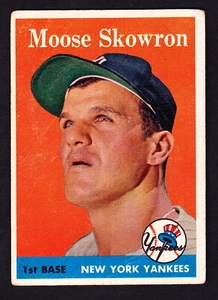 1958 TOPPS #240 BILL 'MOOSE' SKOWRON YANKEES - Picture 1 of 1