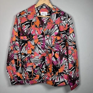 Da-Rue Draper's & Damon's Bright Colored Floral Jacket Women's Size 1X - Picture 1 of 9