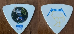 METALLICA Orion Fest Atlantic City, NJ 2012 weiß Bassgitarren-Plektrum - Bild 1 von 1