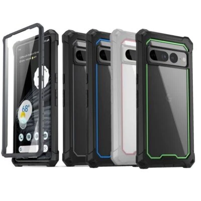 For Google Pixel 6/6A/Pro  7/7A/Pro Case Clear Back Shockproof Full Body Cover - Image 1 of 4
