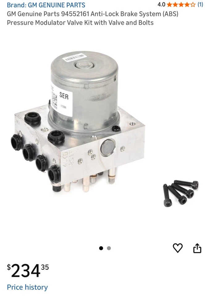 OEM GM 94552161 ABS Brake Modulator fits 2012-2020 Chevrolet Sonic - Изображение 1 из 4